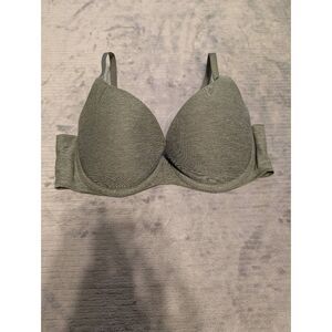 Aerie by American Eagle size 32D Sunnie Demi Coverage Bra Green Heathered